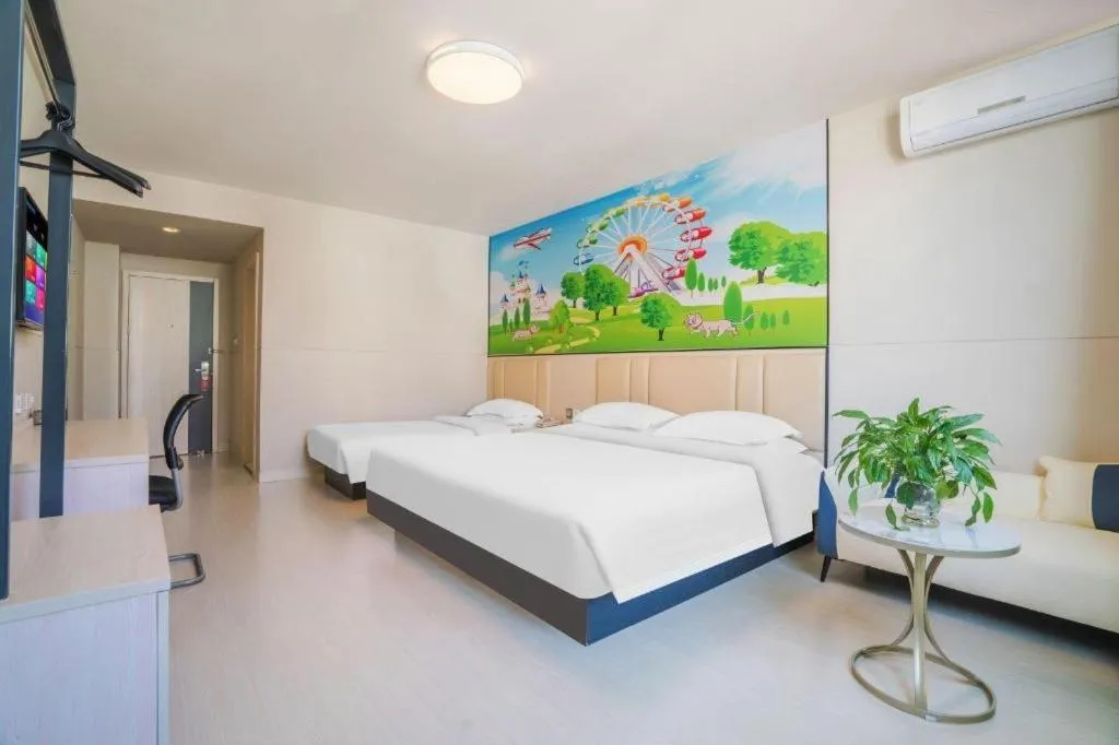 Bed in Jinjiang Inn Kunming Changshui Airport