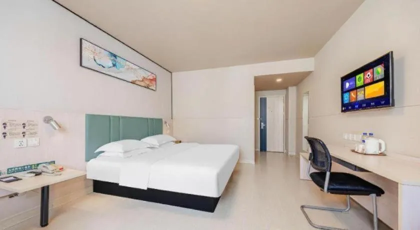 Bed in Jinjiang Inn Kunming Changshui Airport