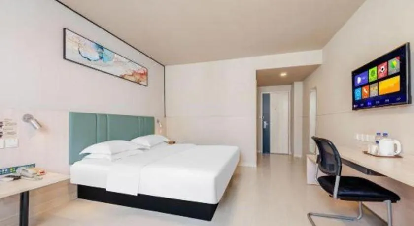 Bed in Jinjiang Inn Kunming Changshui Airport