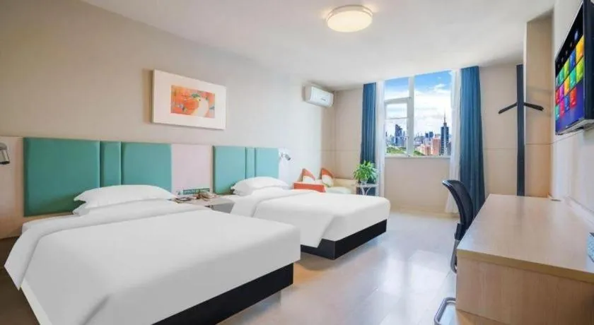 Bed in Jinjiang Inn Kunming Changshui Airport