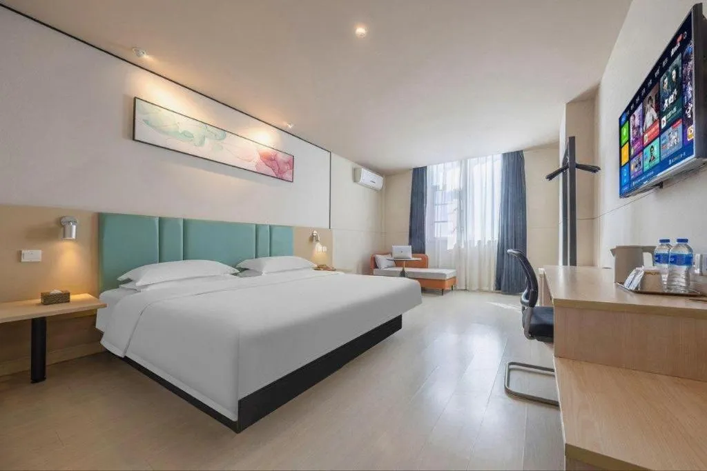 Bed in Jinjiang Inn Kunming Changshui Airport