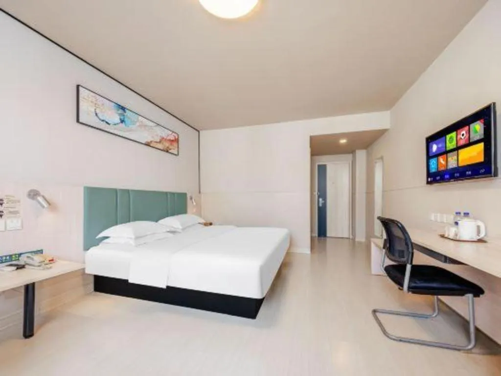 Bed in Jinjiang Inn Kunming Changshui Airport