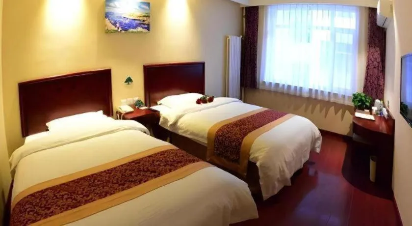 Bed in GreenTree Inn Shandong Yantai Penglai Pavilion Bus station Express Hotel