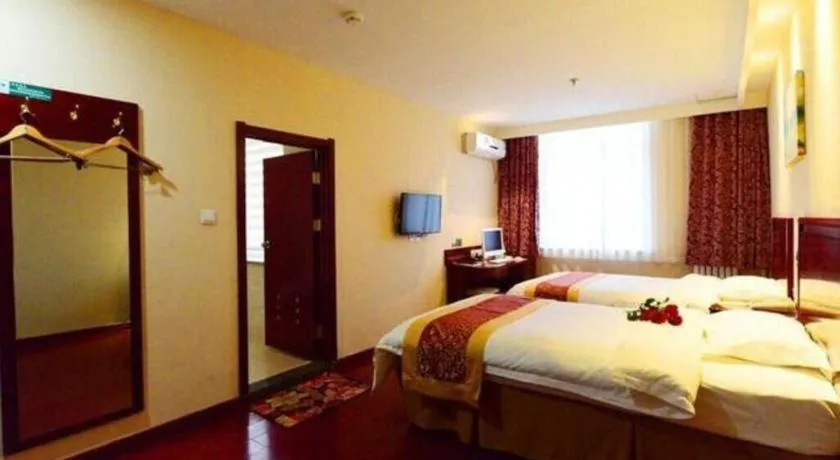 Bed in GreenTree Inn Shandong Yantai Penglai Pavilion Bus station Express Hotel