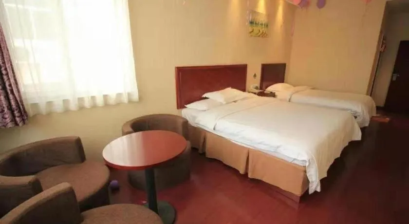 Bed in GreenTree Inn Shandong Yantai Penglai Pavilion Bus station Express Hotel