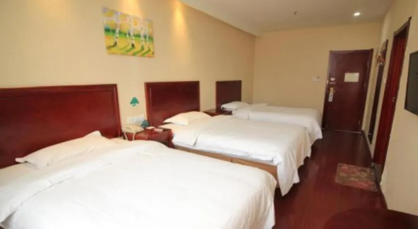 Bed in GreenTree Inn Shandong Yantai Penglai Pavilion Bus station Express Hotel