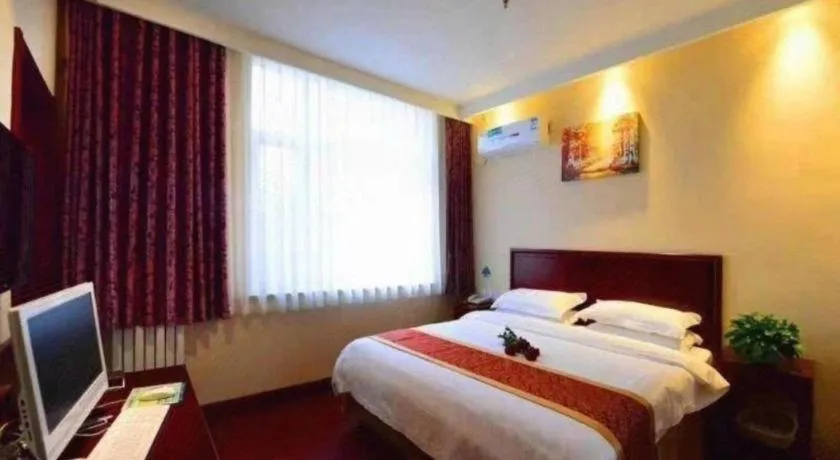 Bed in GreenTree Inn Shandong Yantai Penglai Pavilion Bus station Express Hotel