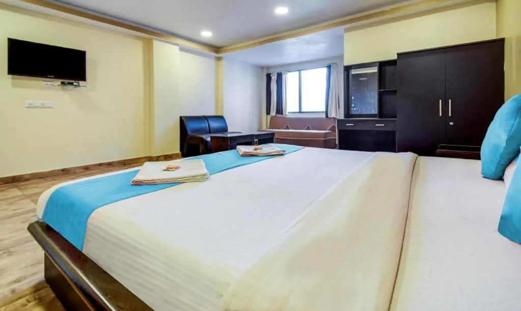 Bed in Hotel Rajdeep Inn