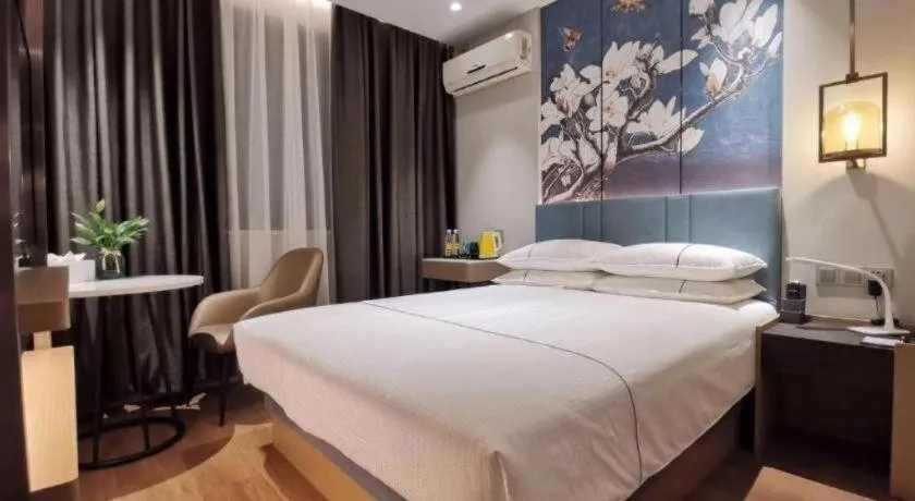 Bed in Jinjiang Inn Jinhua Binhong Road