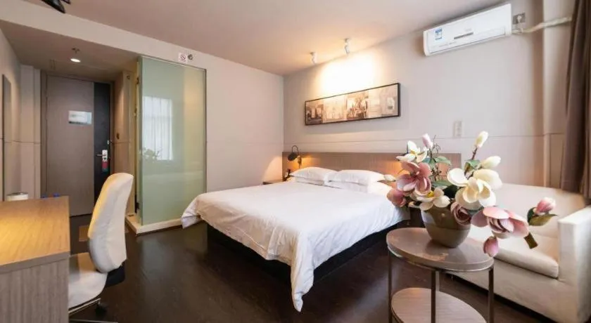 Bed in Jinjiang Inn Xi'an Zhonglou North Street Metro Station