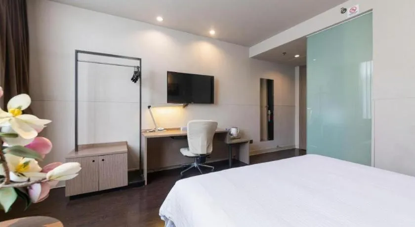 Bed in Jinjiang Inn Xi'an Zhonglou North Street Metro Station