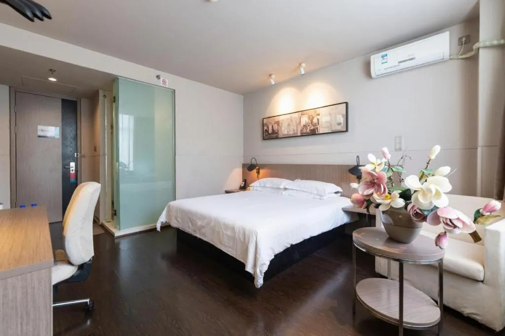 Bed in Jinjiang Inn Xi'an Zhonglou North Street Metro Station