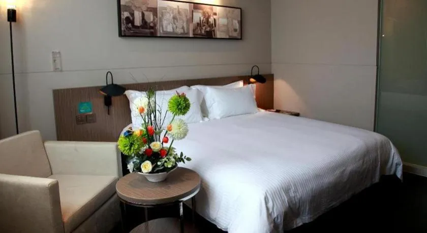 Bed in Jinjiang Inn Xi'an Zhonglou North Street Metro Station