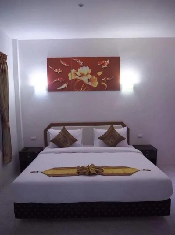 Bed in At night Airport Resort