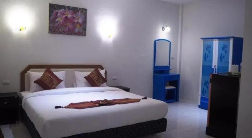 Bed in At night Airport Resort