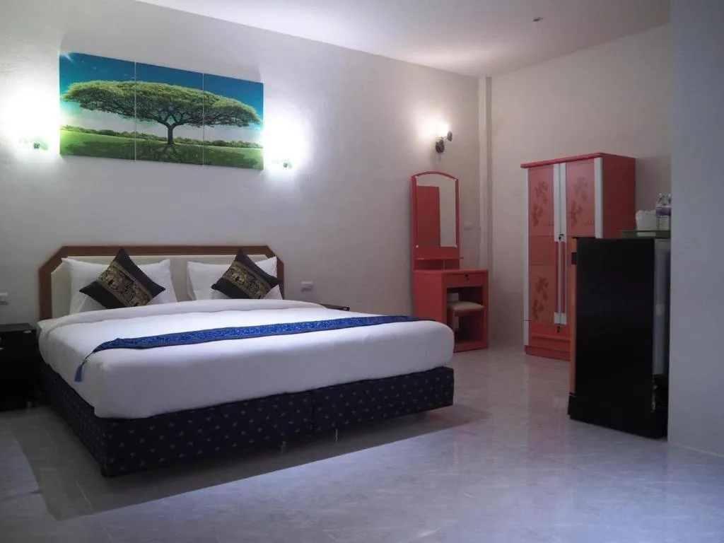 Bed in At night Airport Resort