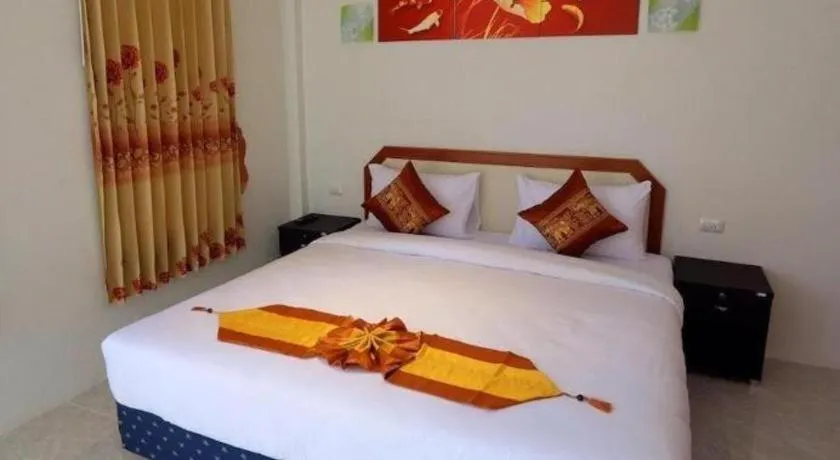 Bed in At night Airport Resort