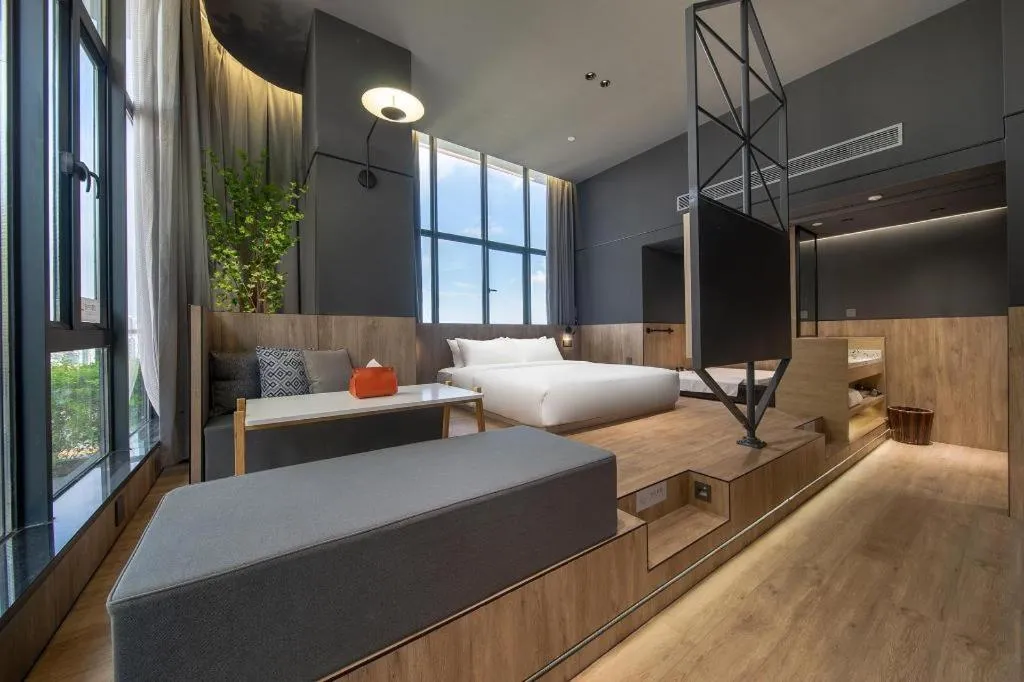 Bed in Opus Hotel Jiangmen