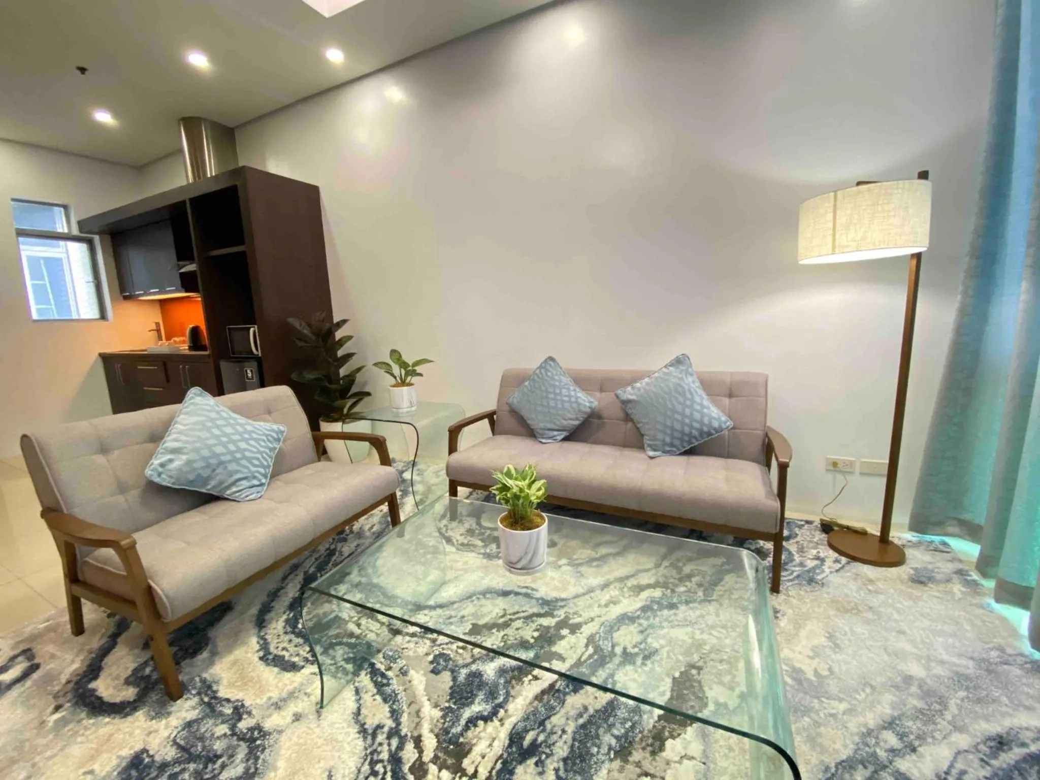 Living room in UPad Hotel