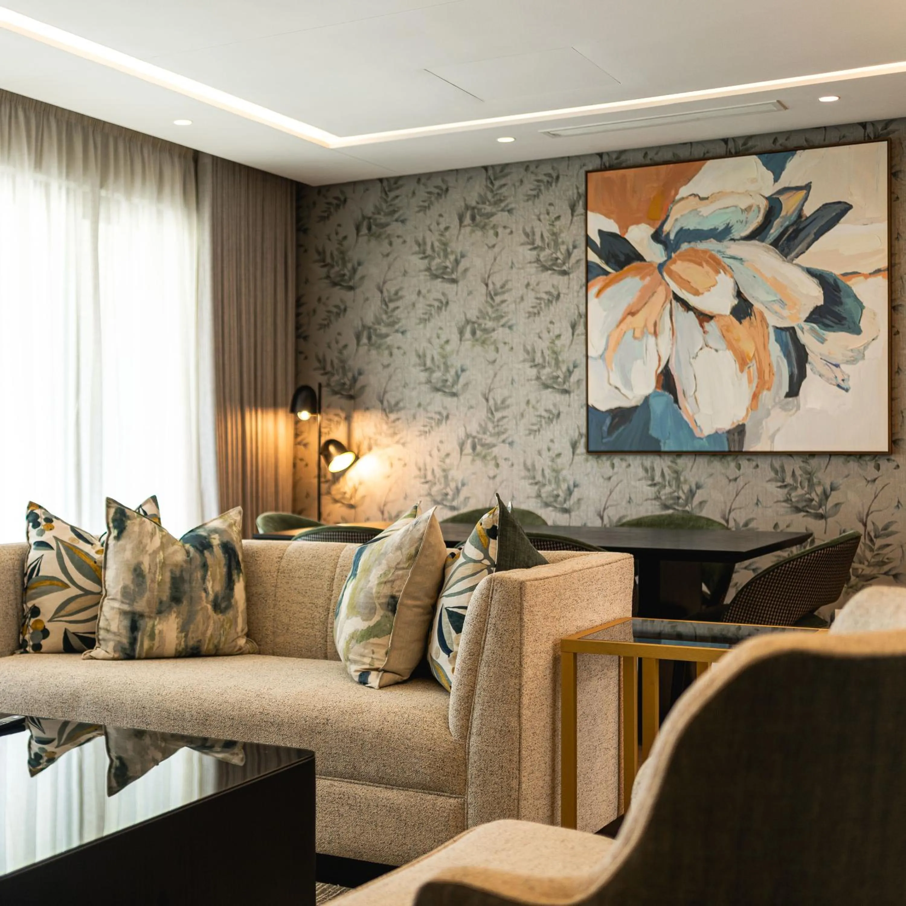 Living room in Steyn City Hotel by Saxon