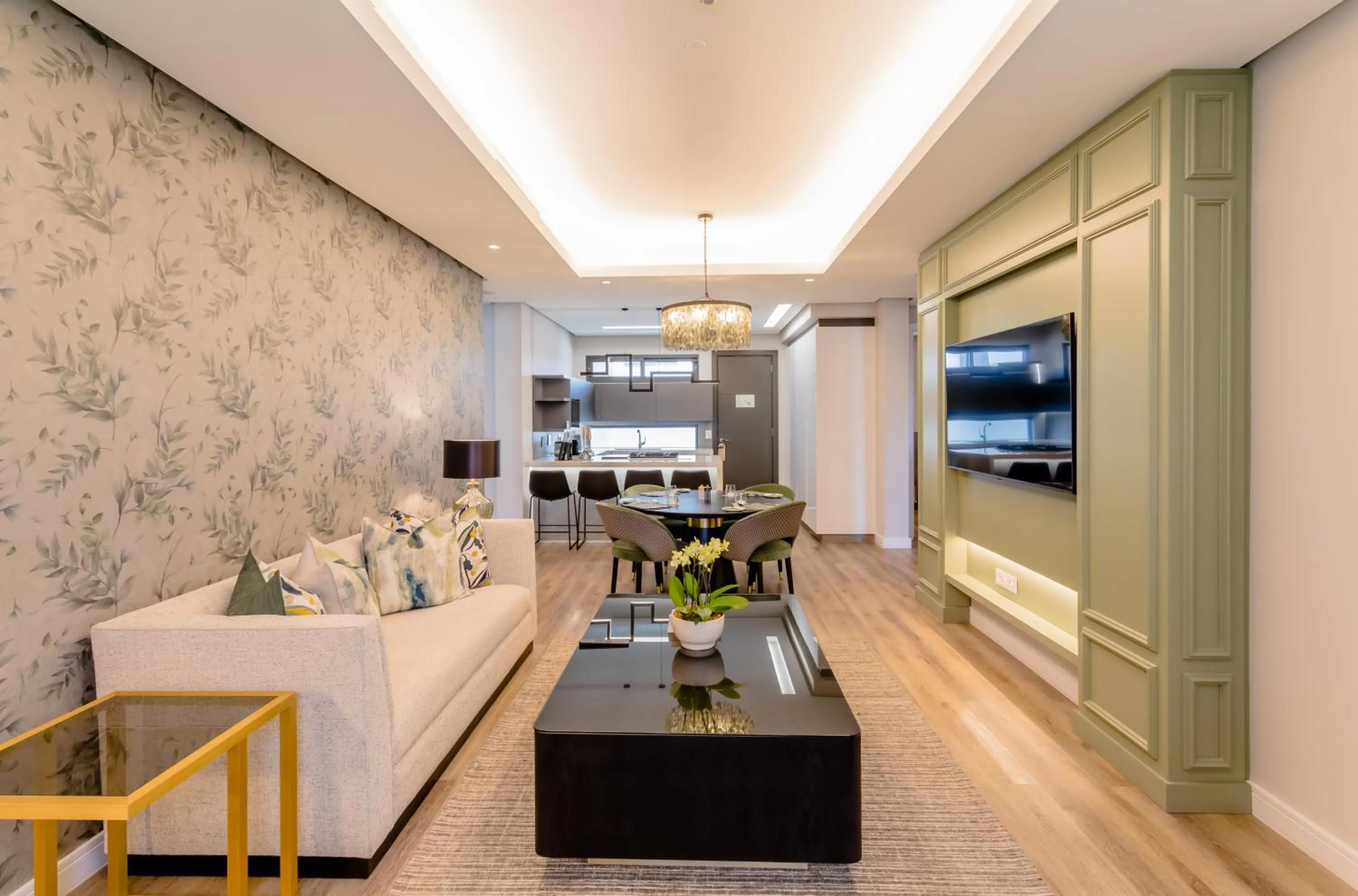 Living room in Steyn City Hotel by Saxon