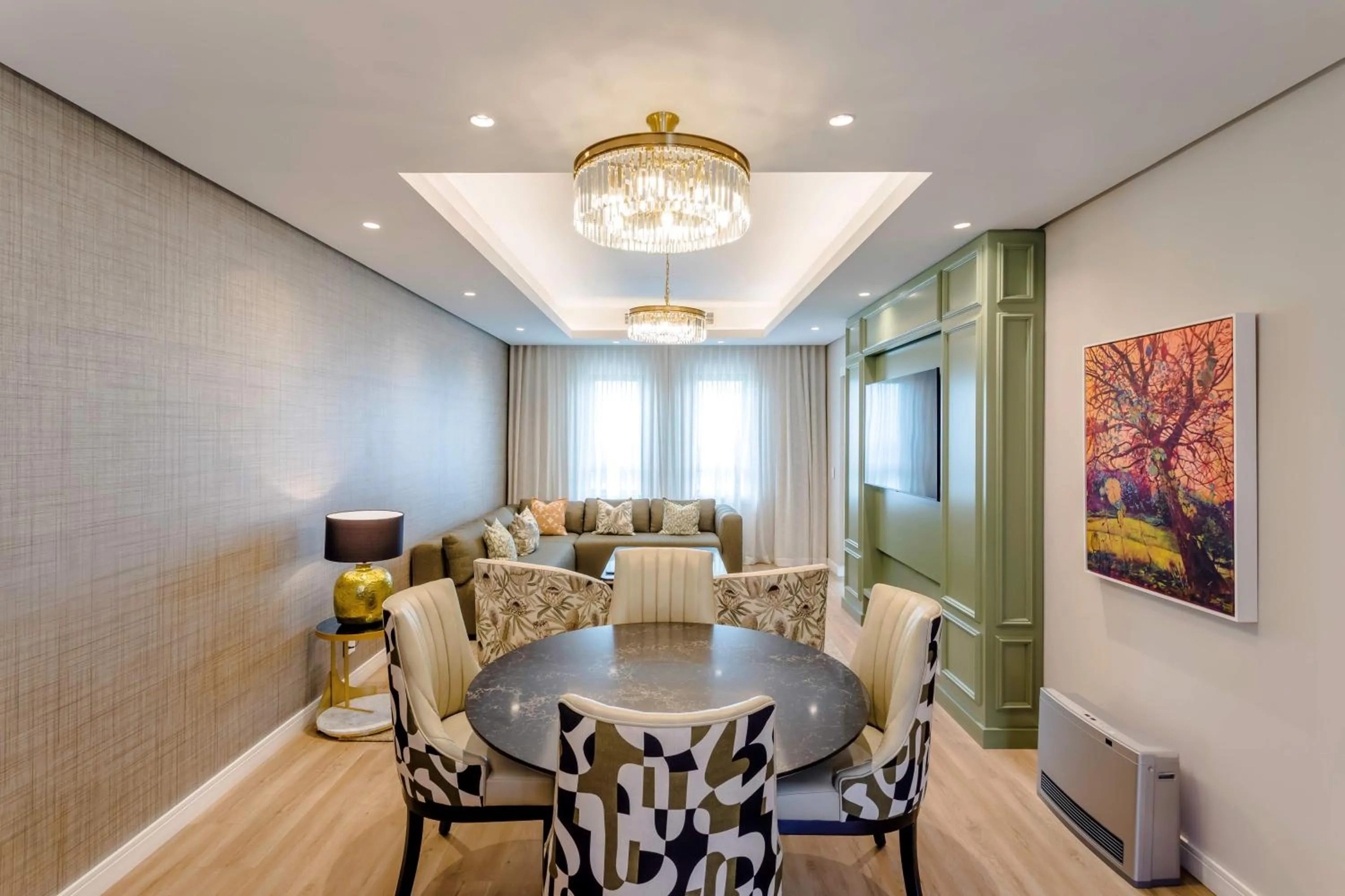 Living room in Steyn City Hotel by Saxon