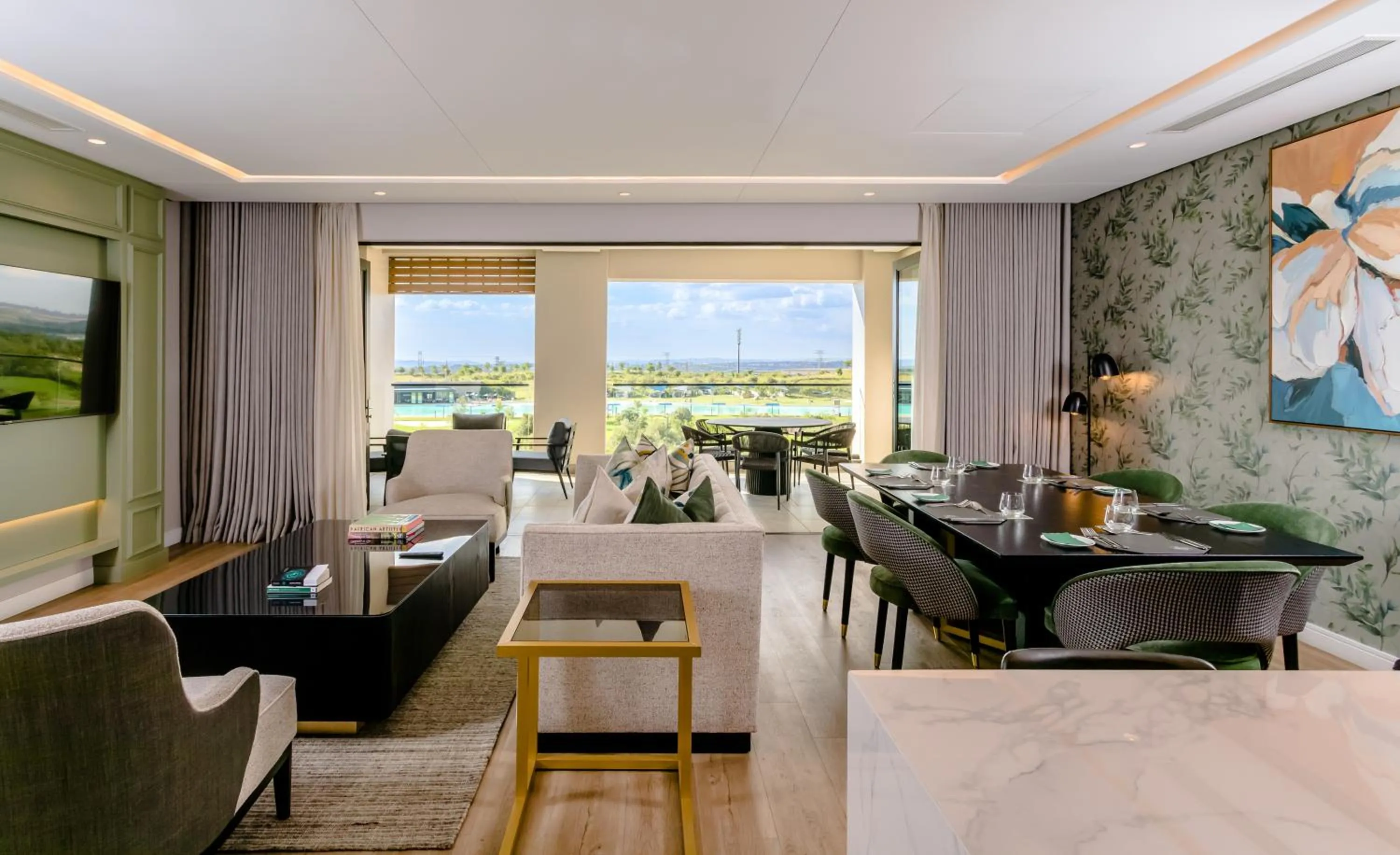 Living room in Steyn City Hotel by Saxon