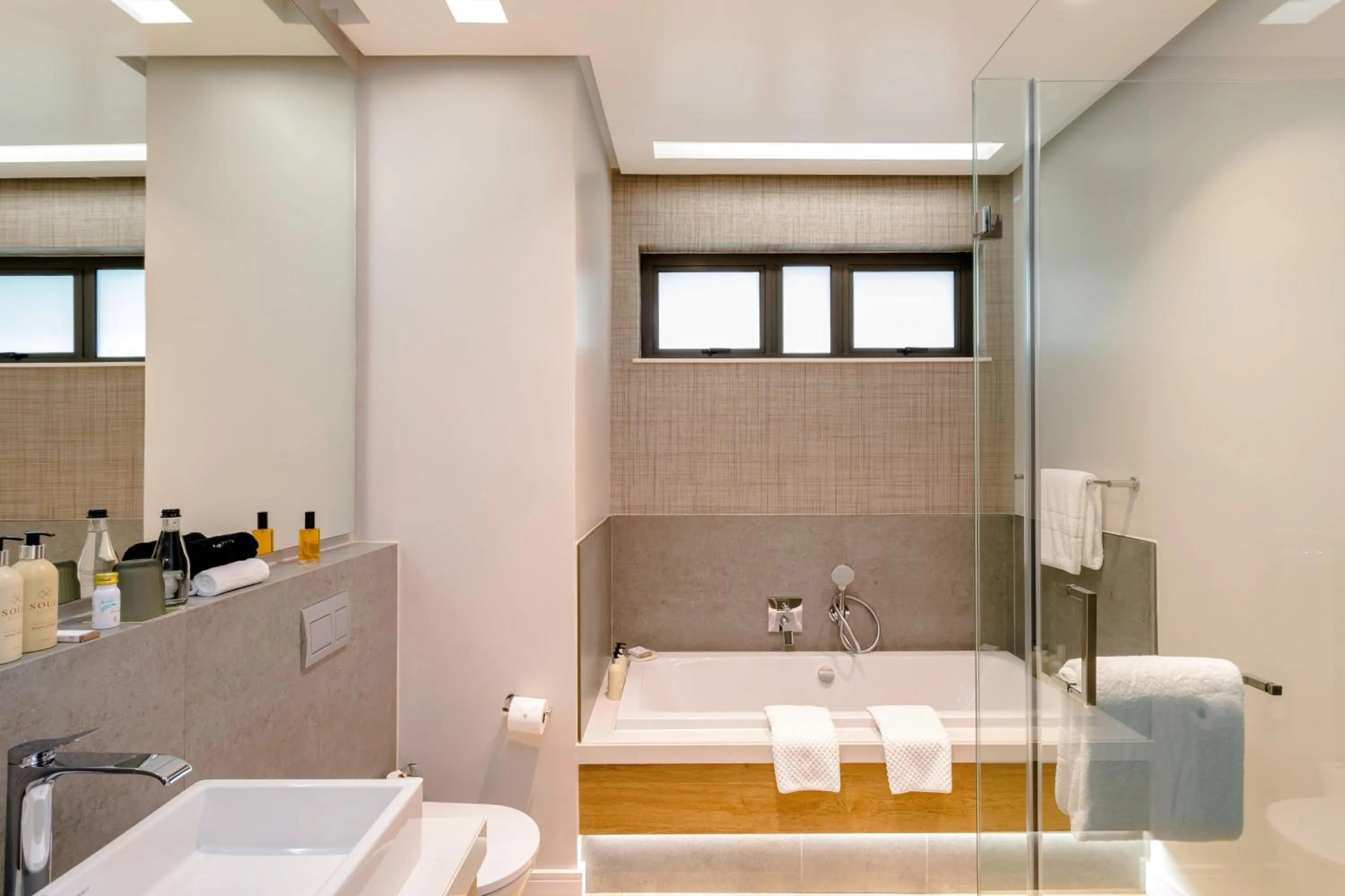 Bathroom in Steyn City Hotel by Saxon