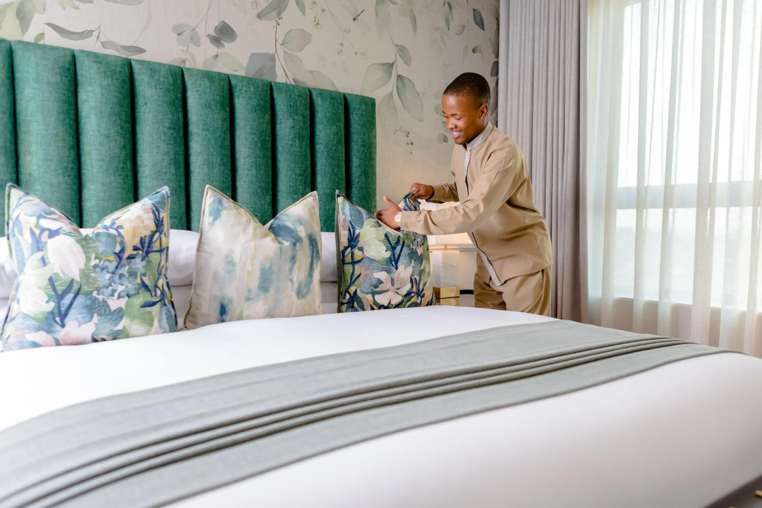 Bed in Steyn City Hotel by Saxon