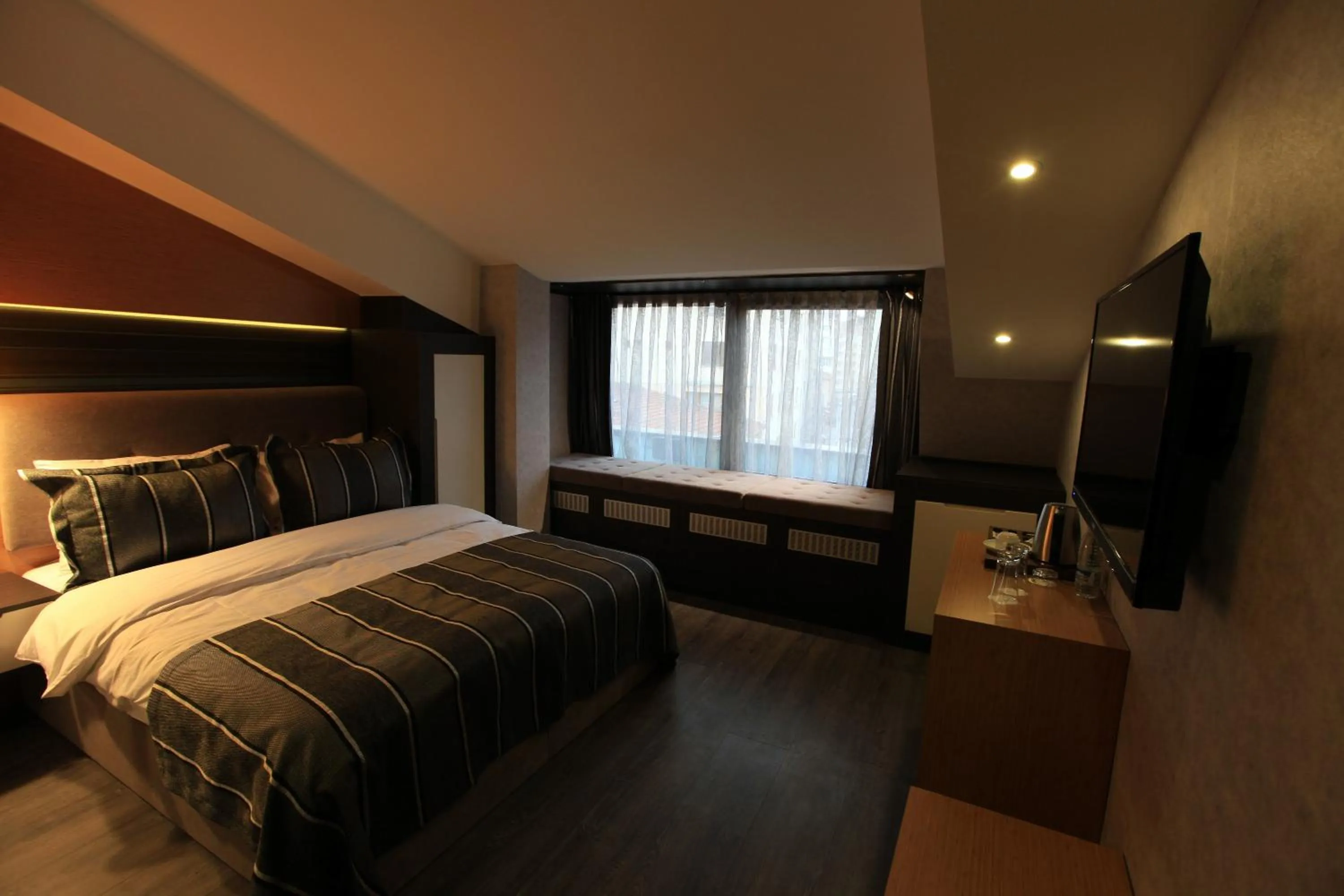 Bedroom in The Black Hotel