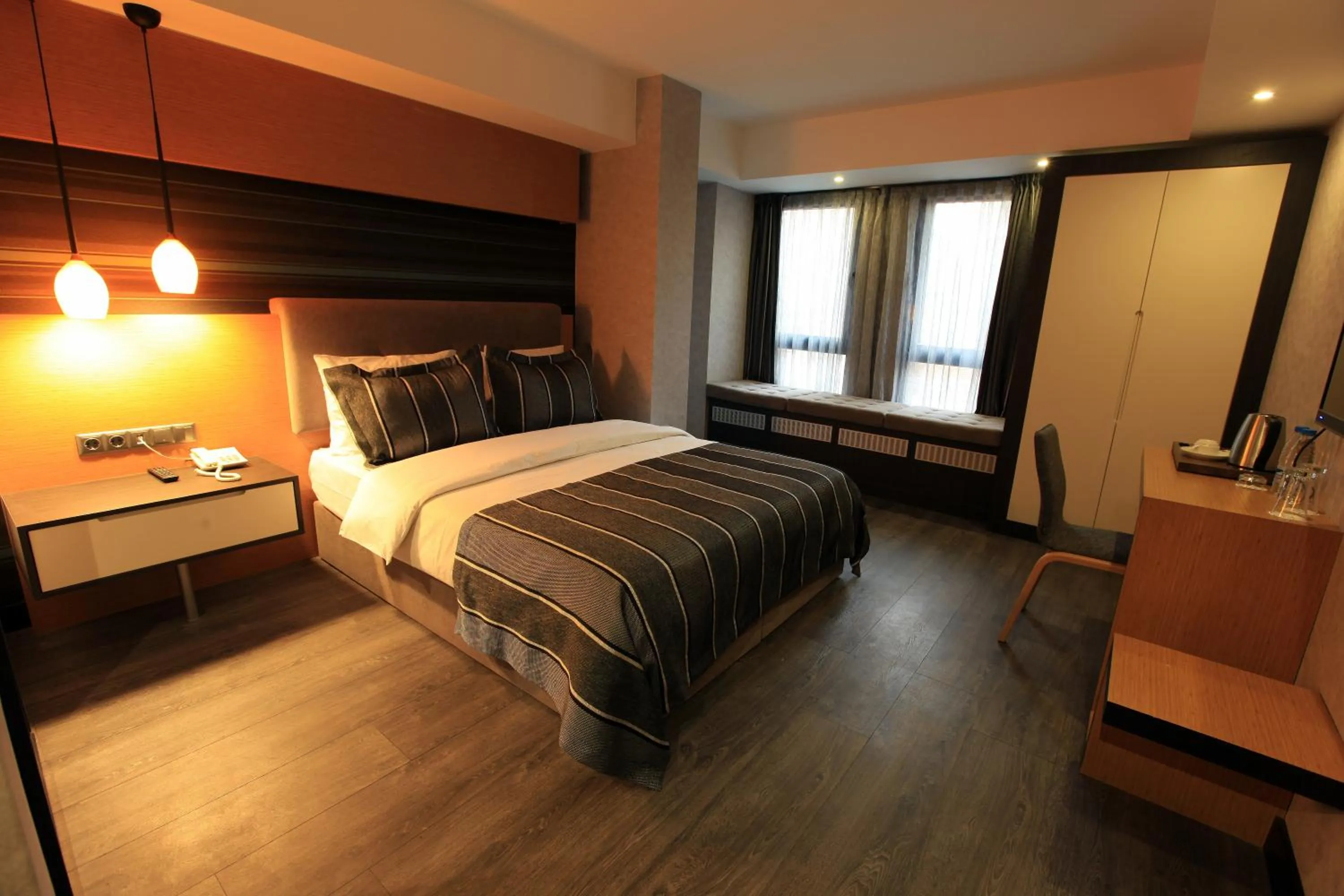 Bedroom in The Black Hotel