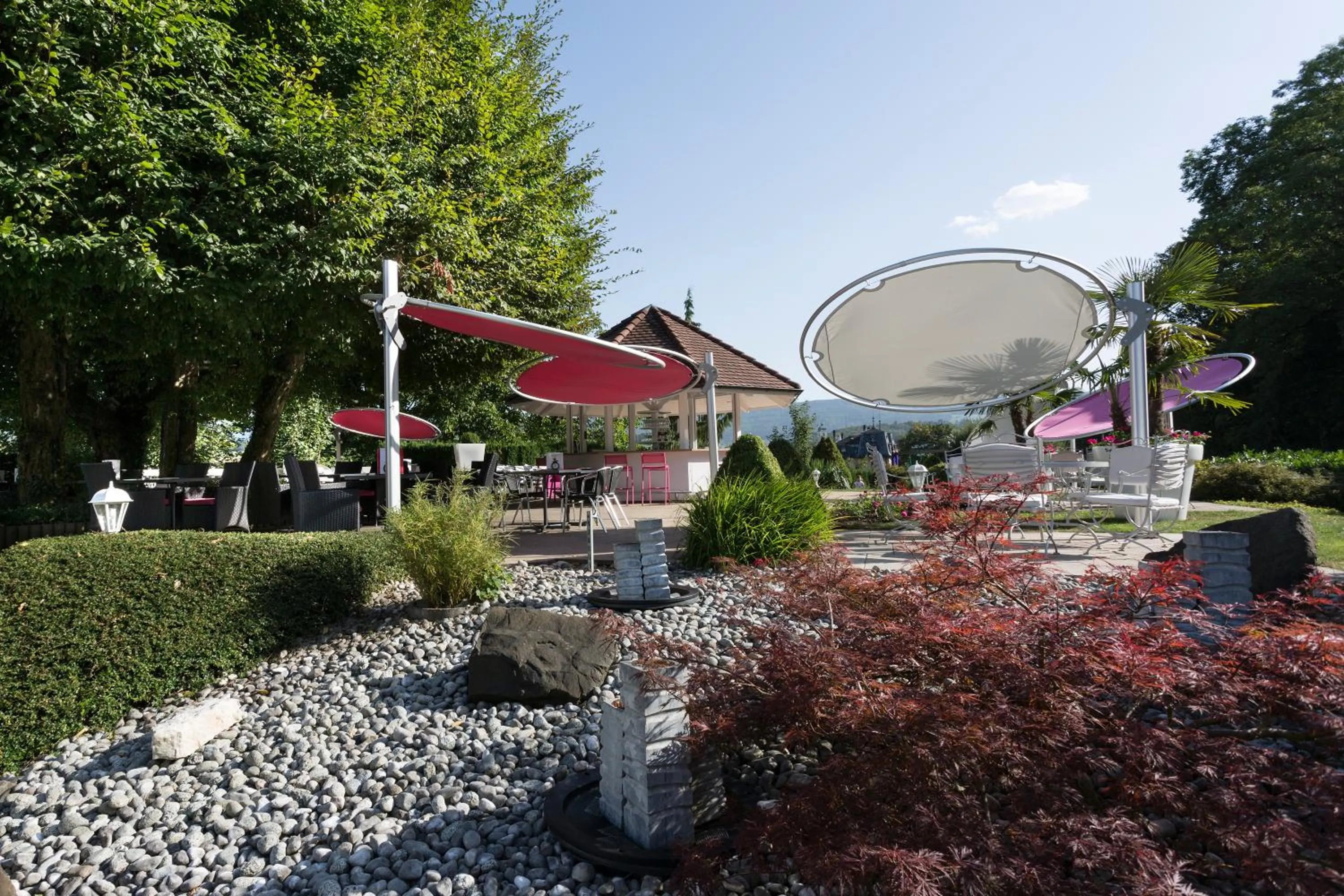 Patio in Hôtel Bellevue