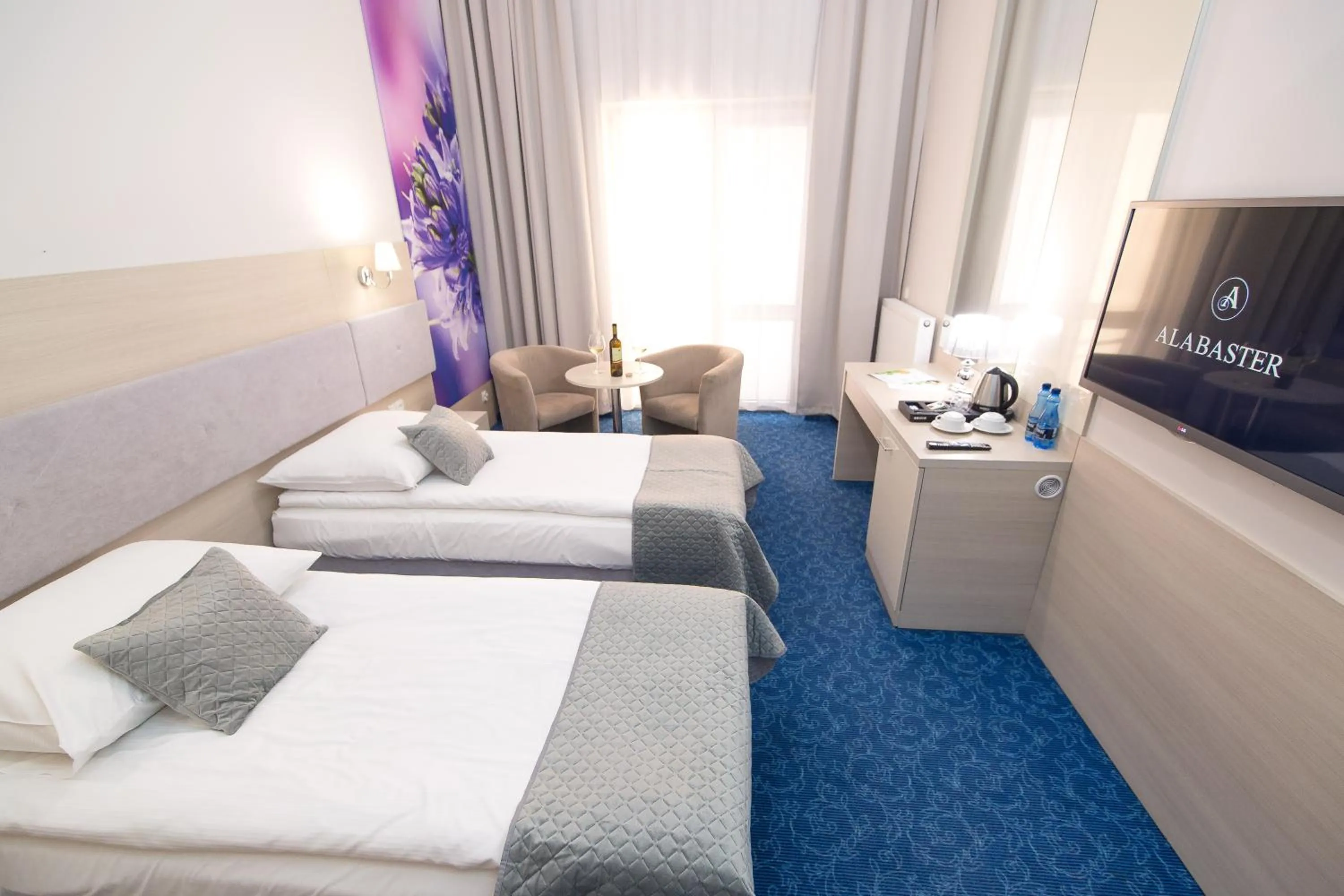 Photo of the whole room, Bed in Alabaster Rezydencja