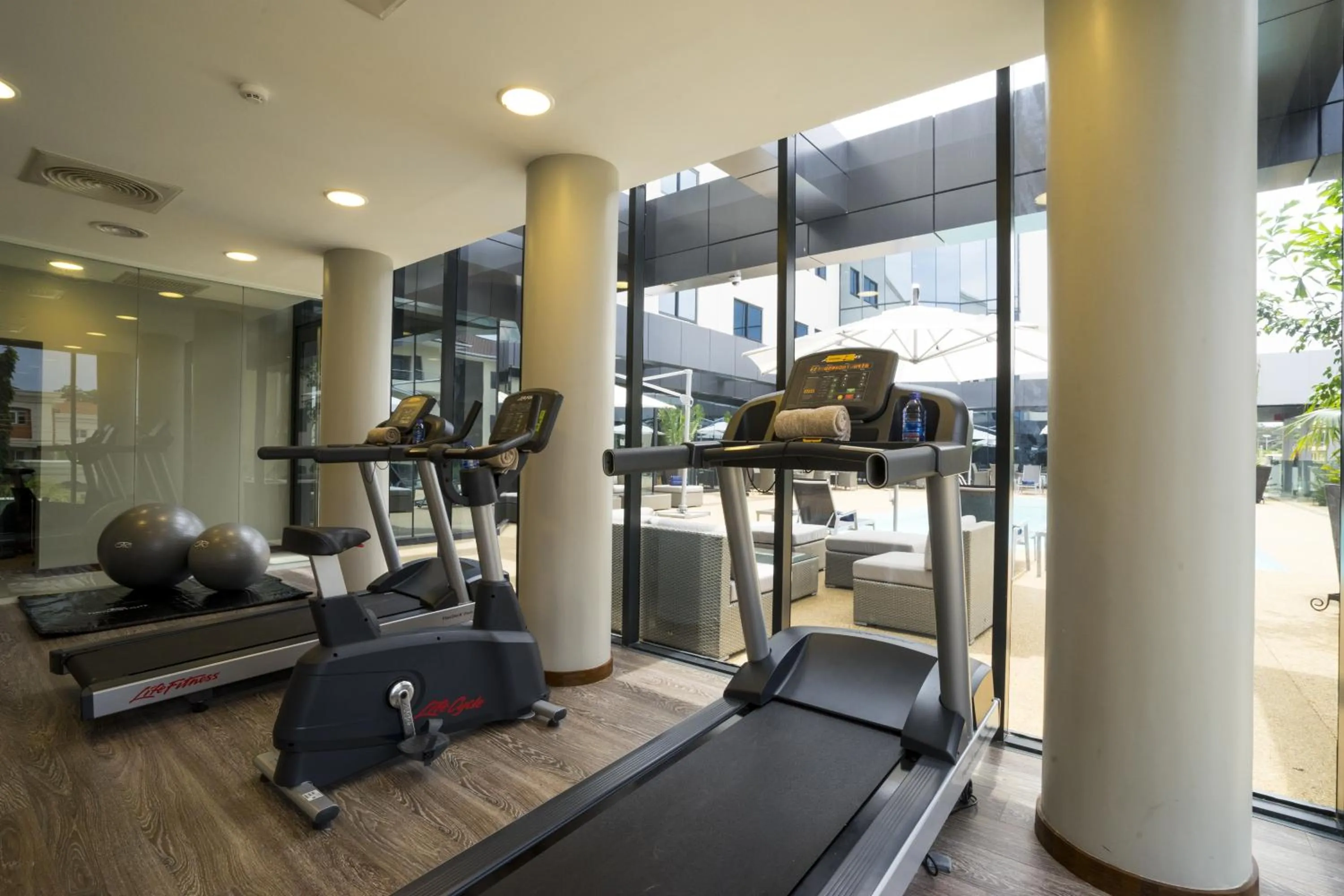 Fitness centre/facilities in Fiesta Residences Boutique Hotel and Serviced Apartments.