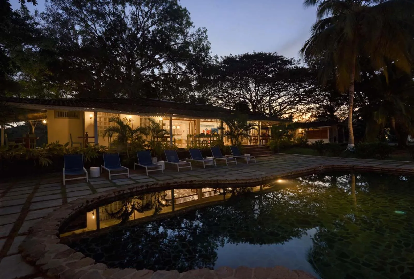 Pool view in Villa Marina Hotel