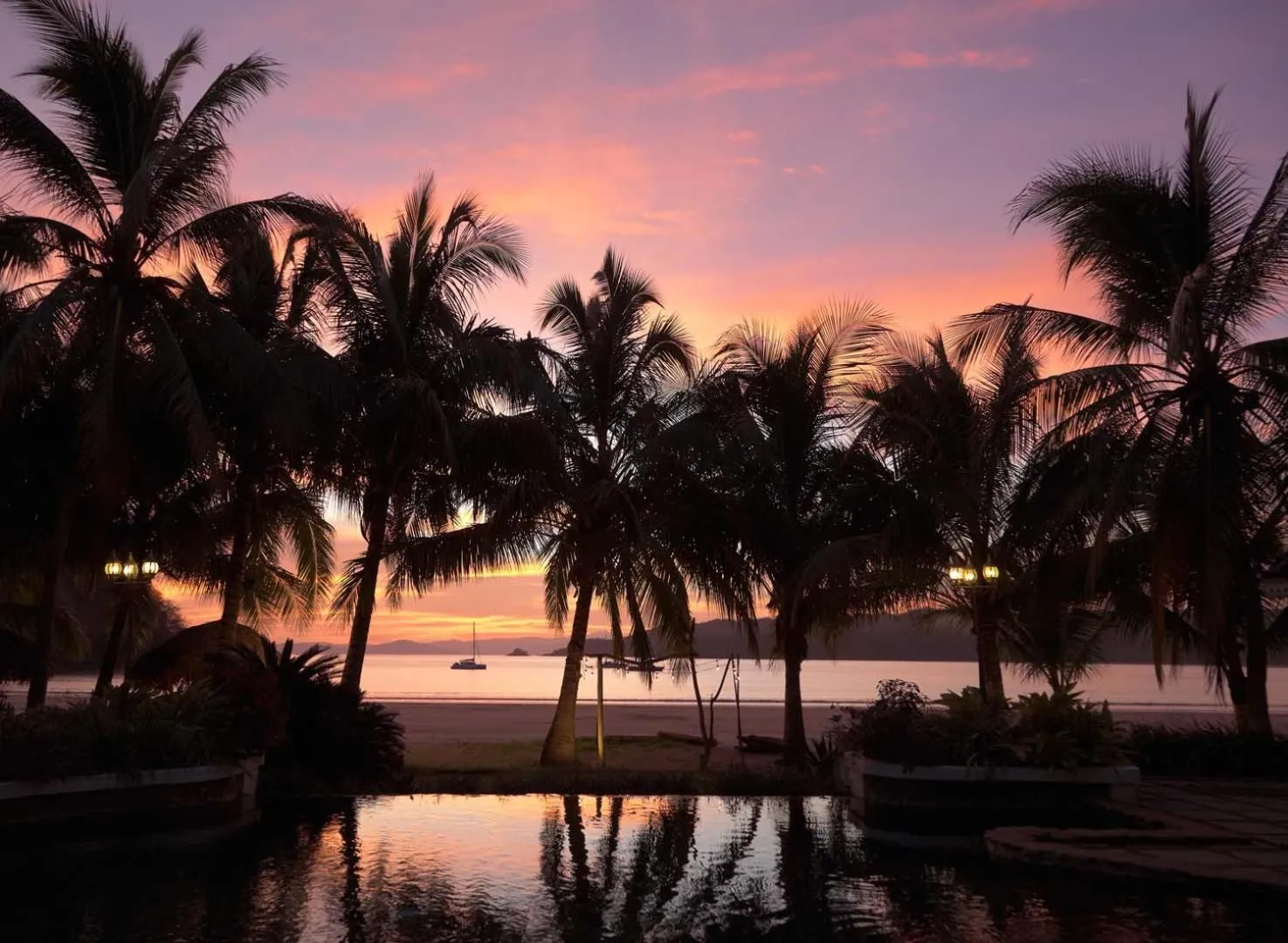 Pool view in Villa Marina Hotel