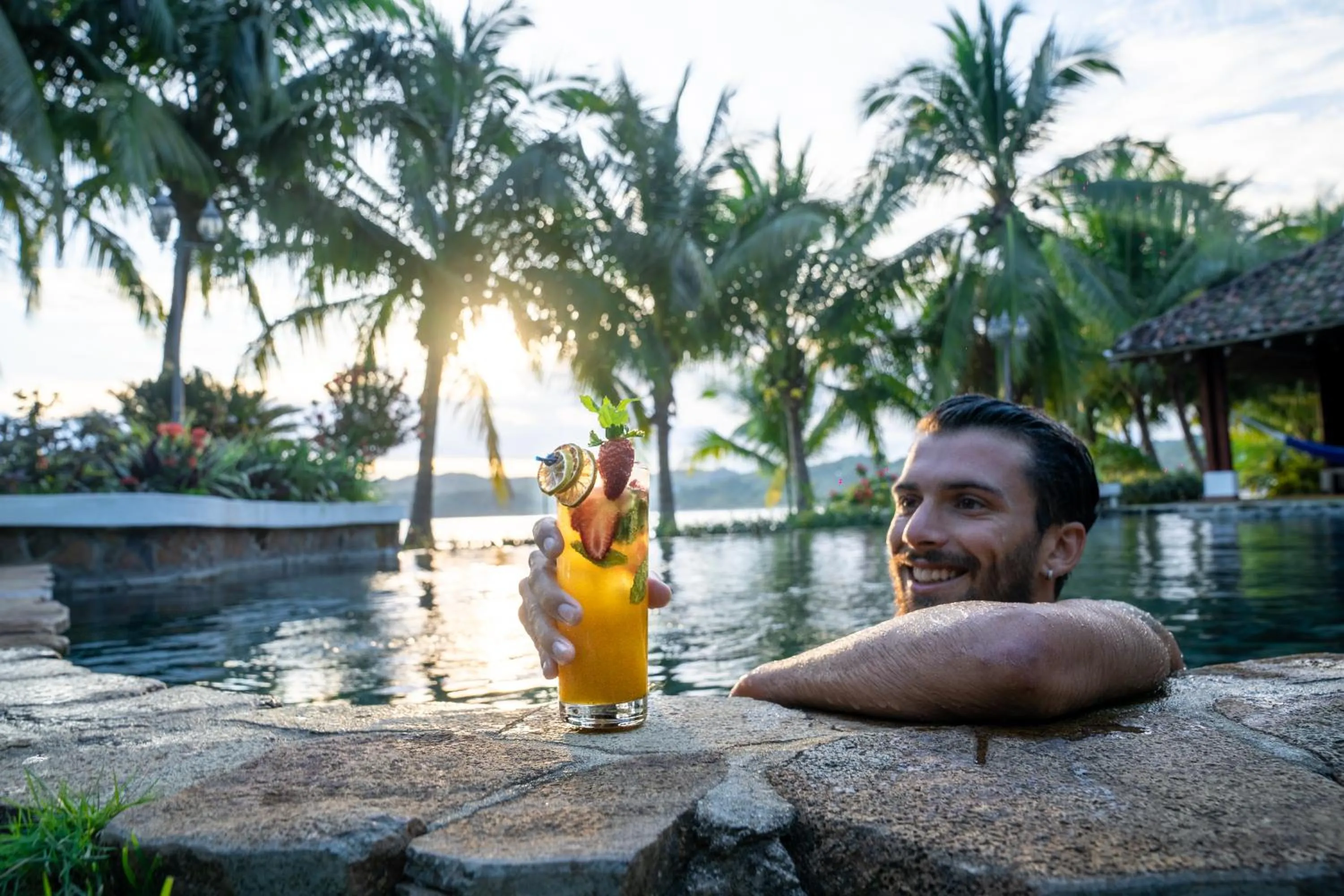 Pool view in Villa Marina Hotel