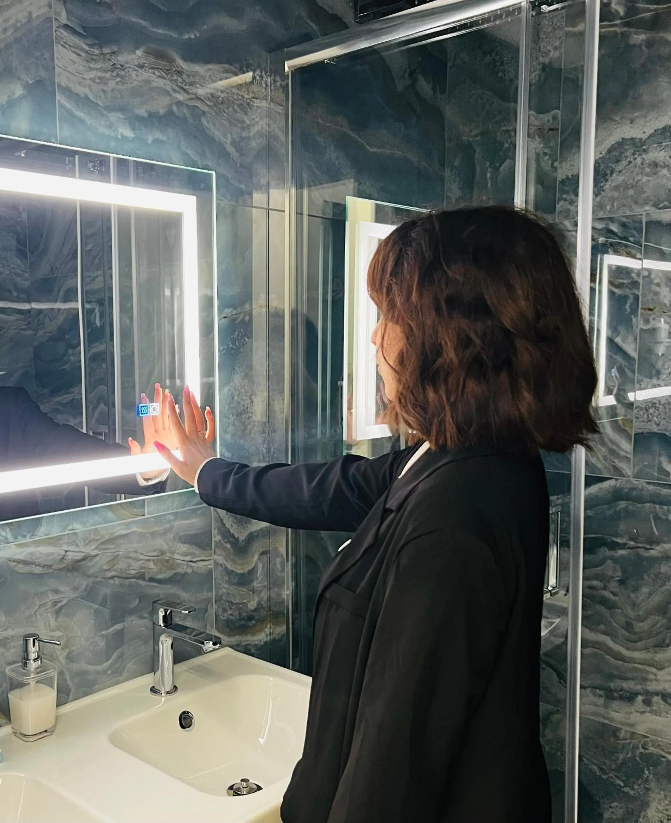 Bathroom in Parco Tirreno Hotel