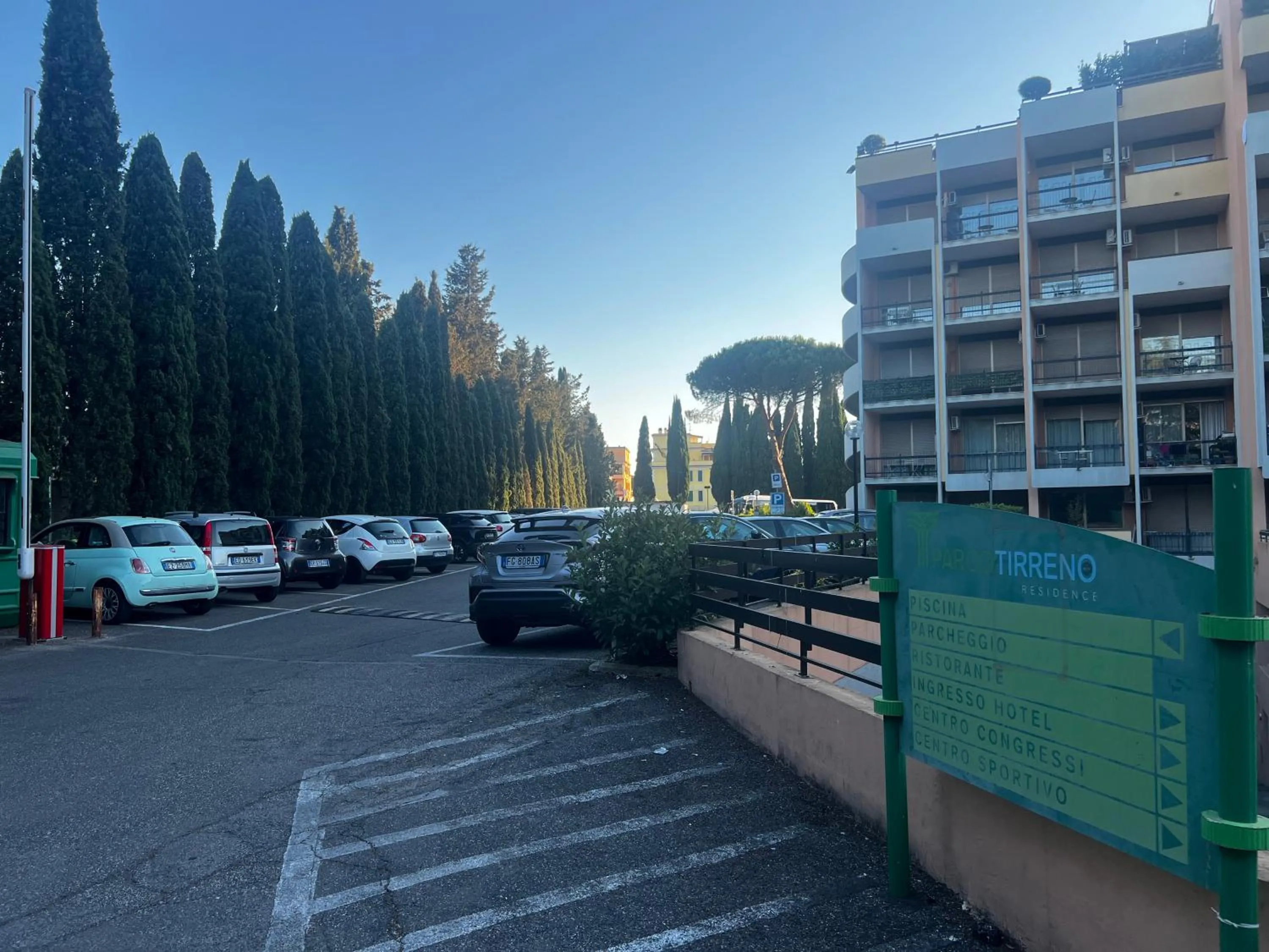Parking in Parco Tirreno Hotel