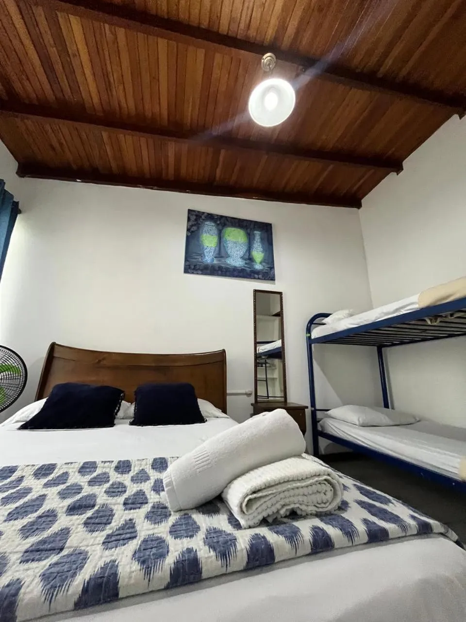 Bed in Gaudy's Hotel