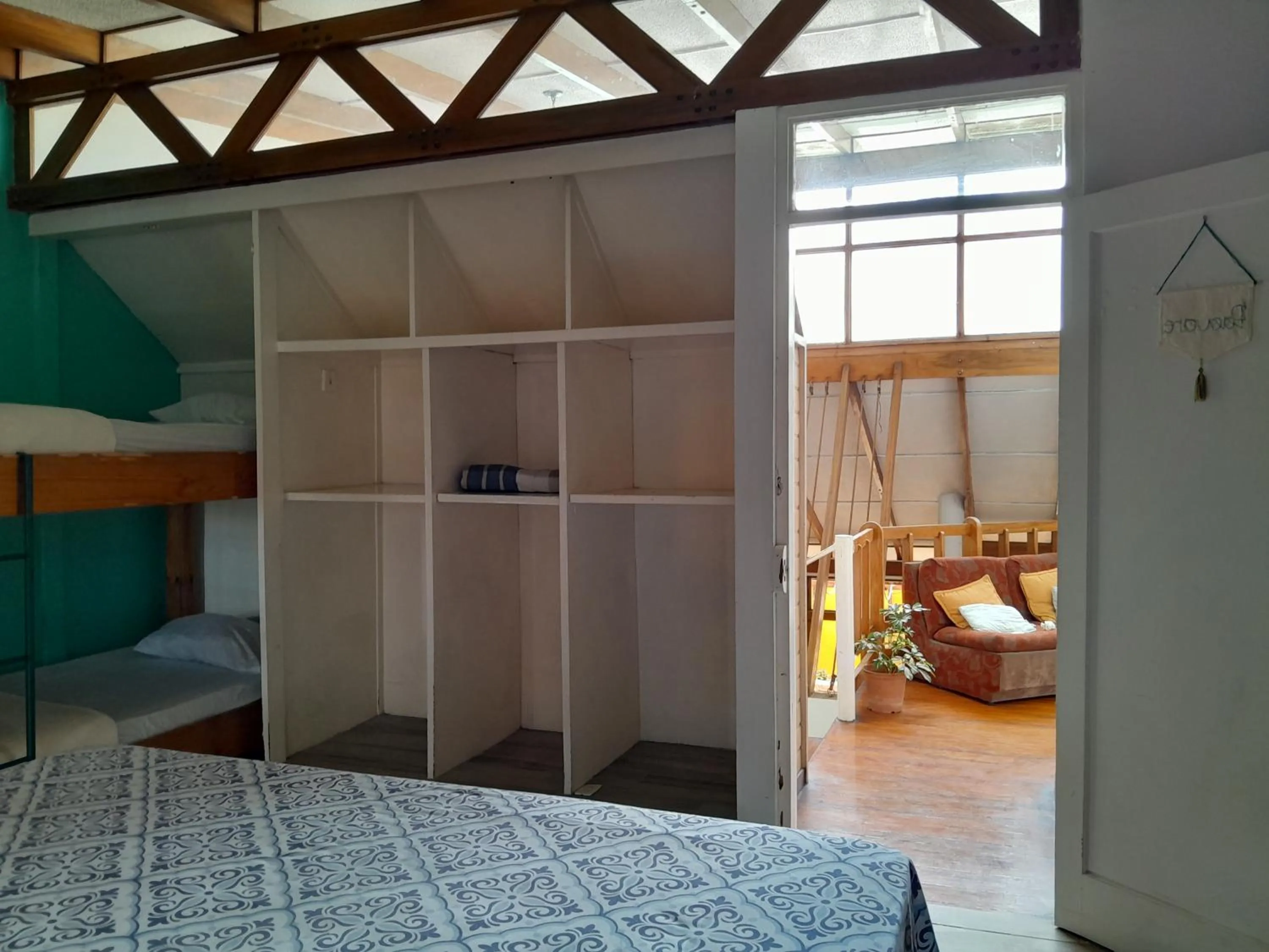 Bed in Gaudy's Hotel