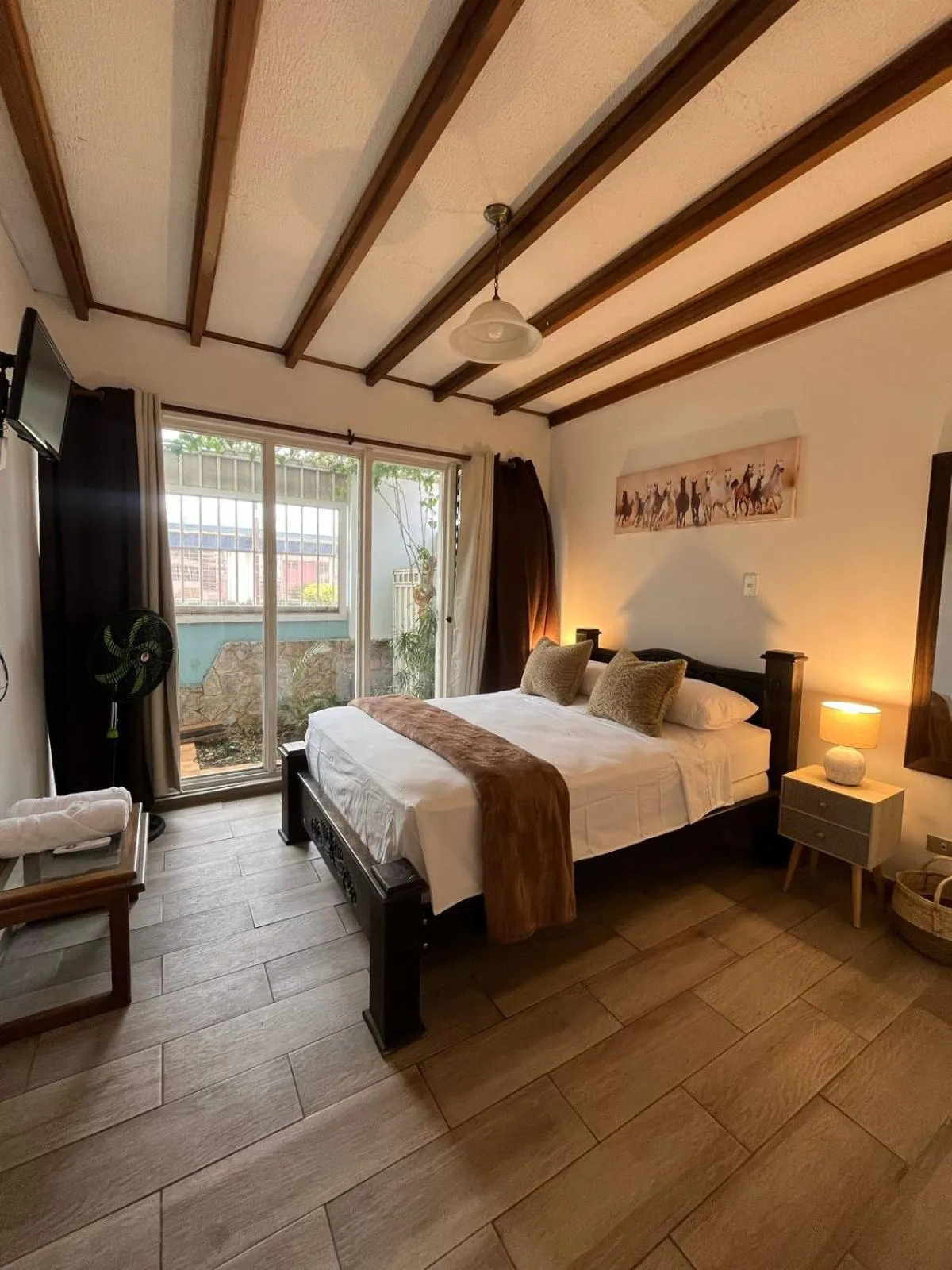 Bed in Gaudy's Hotel