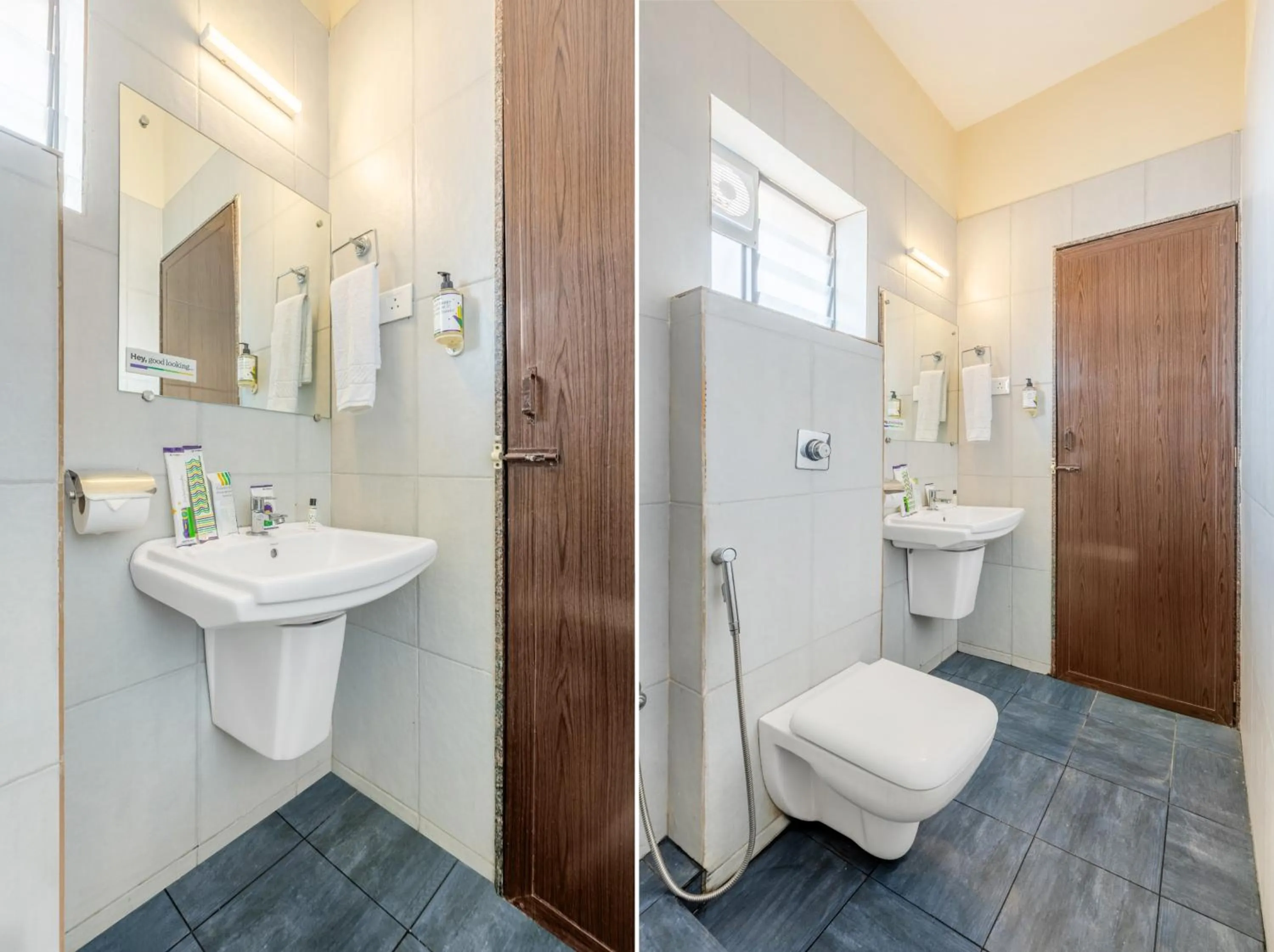 Bathroom in Treebo Sky City Grand, 5 Min From Mangalore Airport