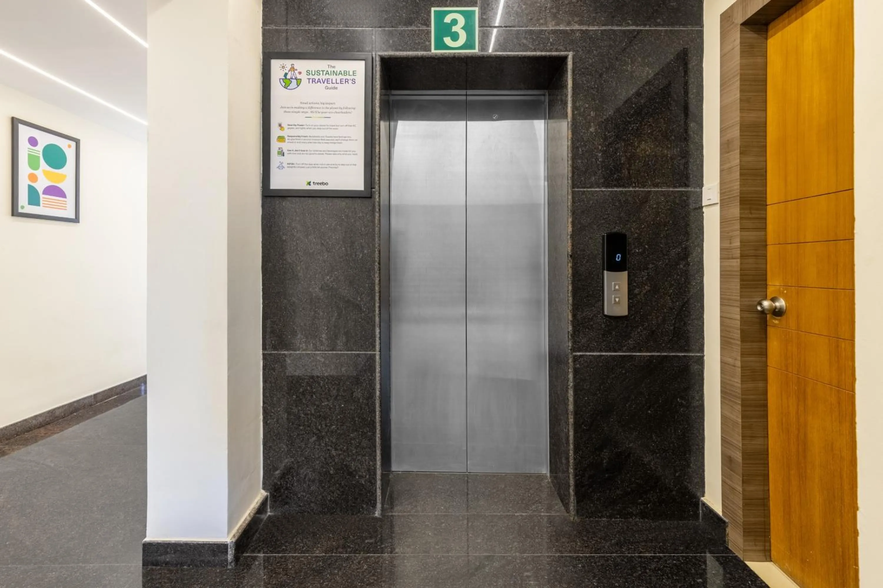 elevator in Treebo Sky City Grand, 5 Min From Mangalore Airport