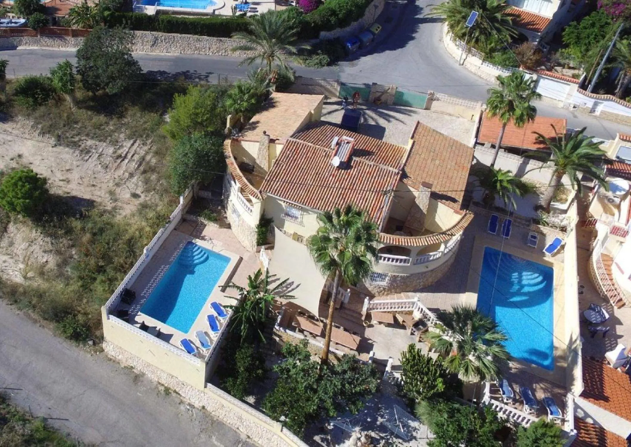 Bird's eye view in Villa Romeo