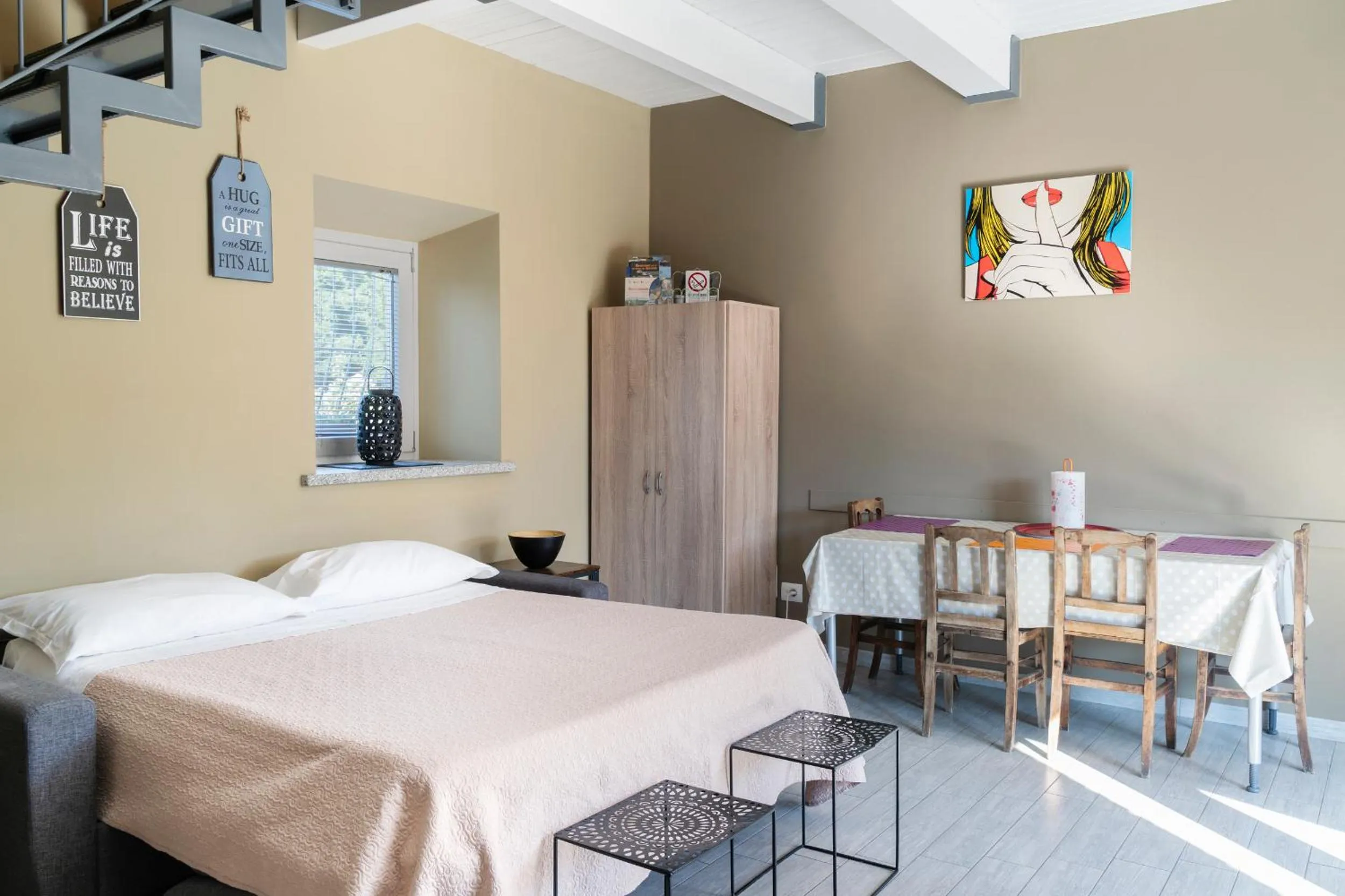 Living room, Bed in Residence Campagnole