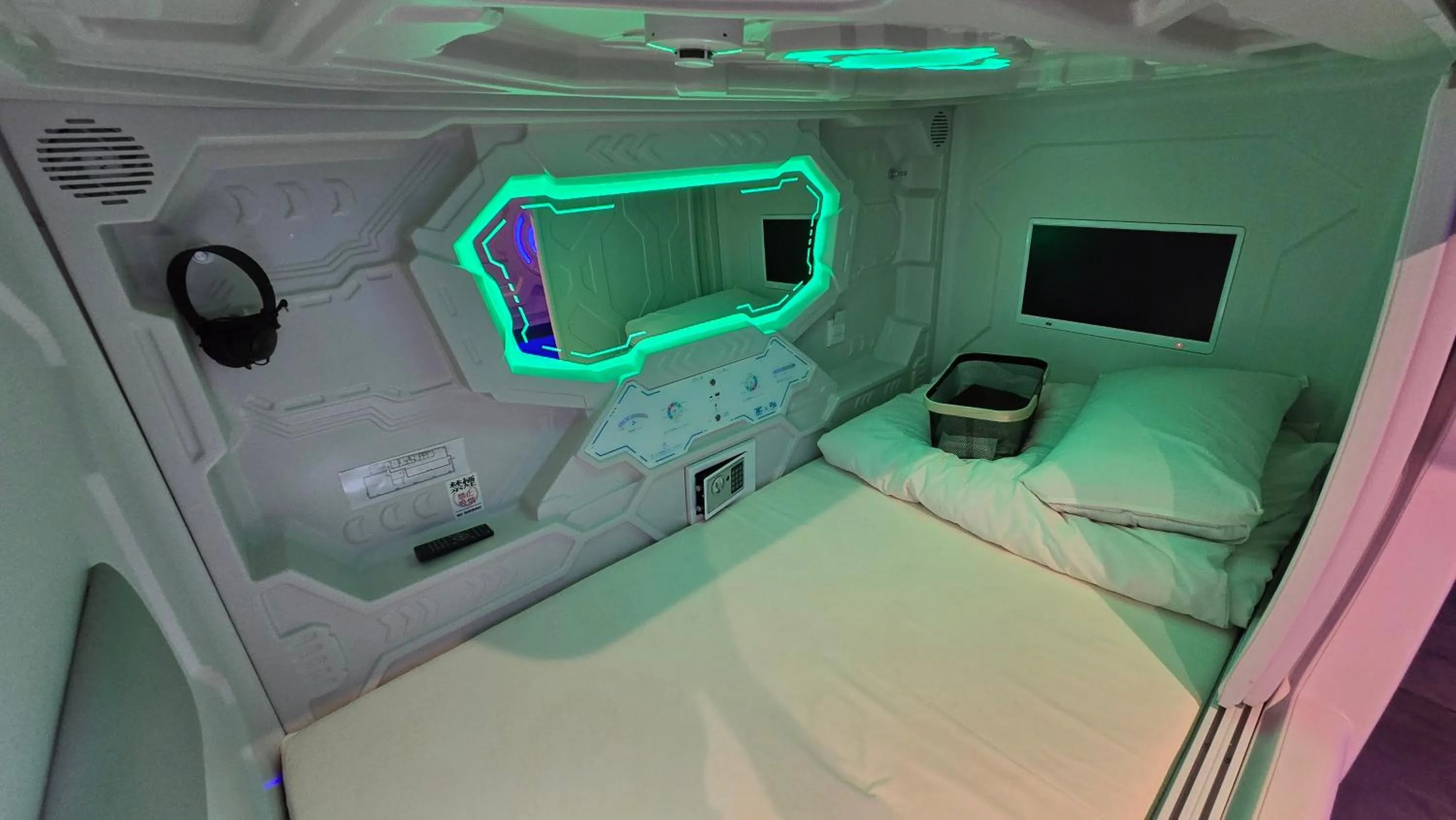 Bed in Hotel Galaxy Pod 北越谷店
