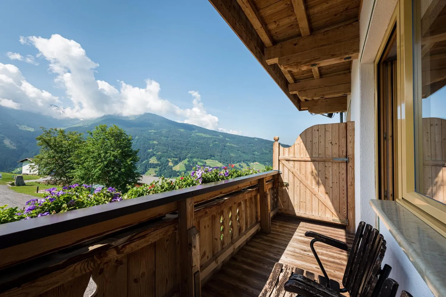 Balcony/Terrace in Ferienpension Steiner