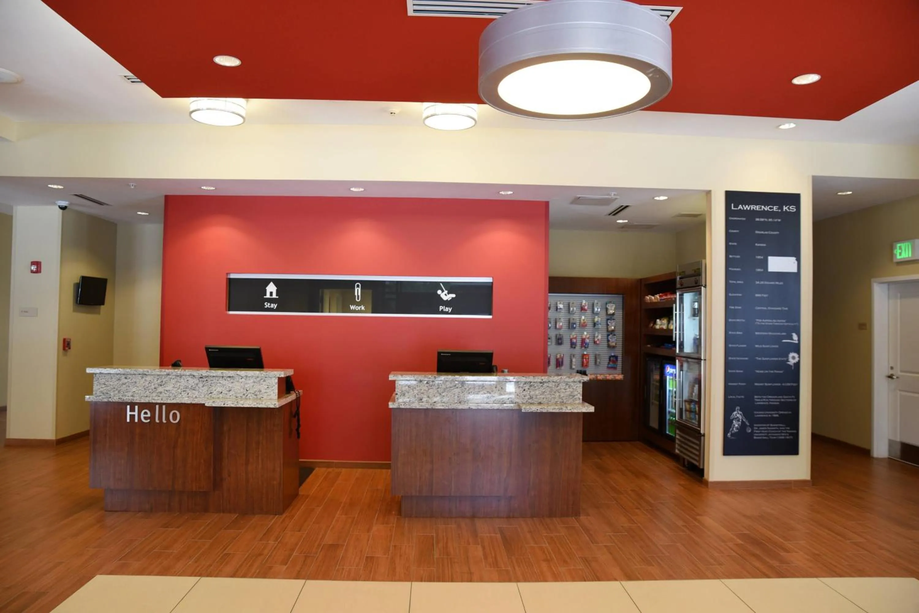 Lobby or reception in TownePlace Suites by Marriott Lawrence Downtown
