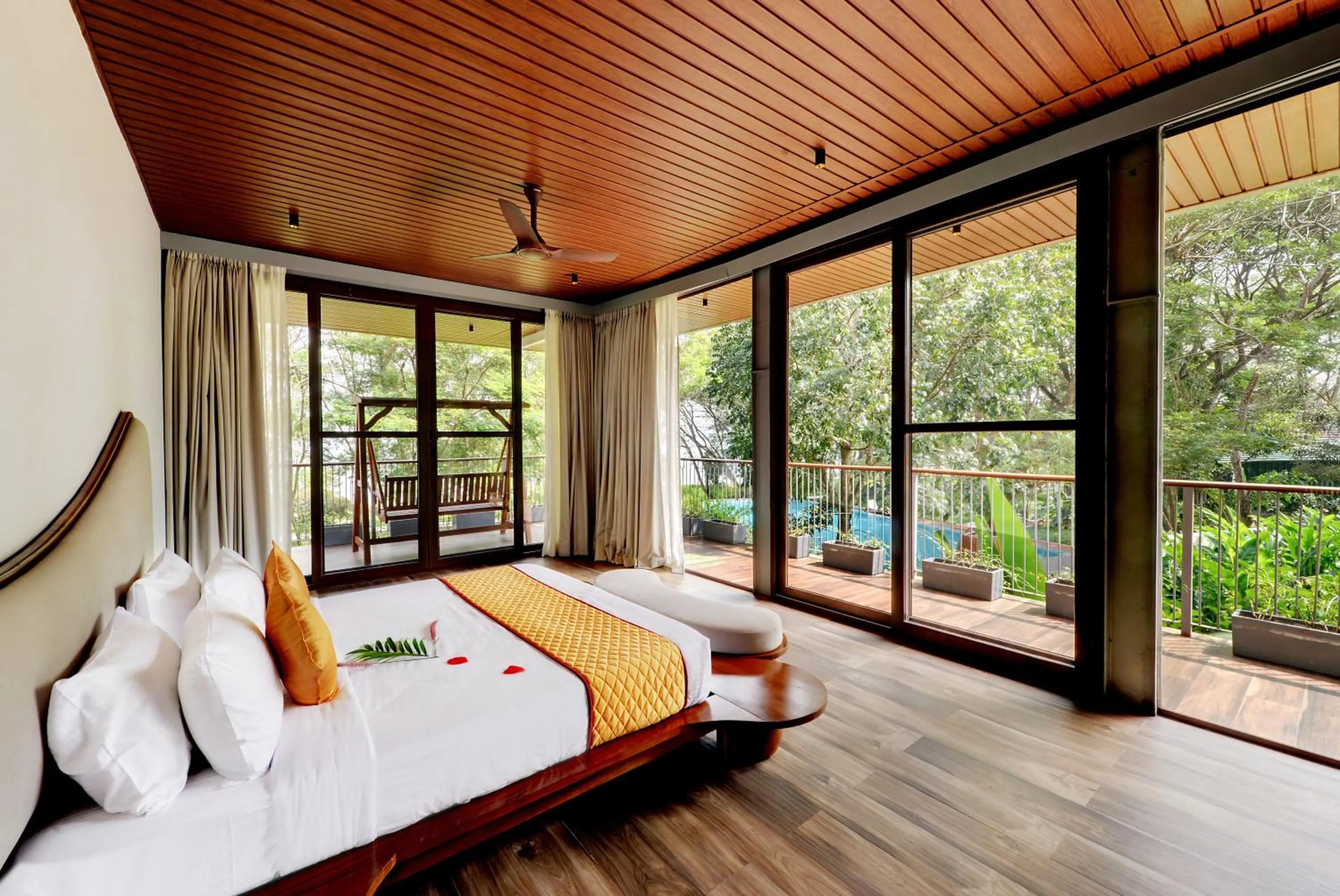 Bed in Sandesh Water Edge Kabini